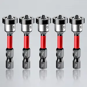Adjustable Magnetic Drywall Screwdriver Head - Impact Resistant, Anti Slip, Suitable for Woodworking and Ceiling Installation, Gypsum Board, Crosshead