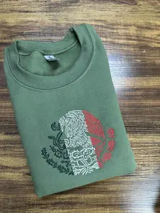 EMBROIDERED Mexico Sweatshirt, Mexico Flag Crewneck,  MAGA Immigration Shirt, Latina Power, Protest Shirt Sweatshirt