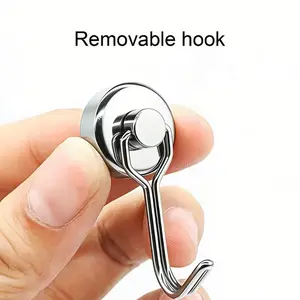 Swivel Swing Magnetic Hooks 30LBS Strong Neodymium 8/16 Pack Heavy Duty Rustproof for Kitchen Fridge & Cruise Cabin Use