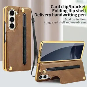 Samsung Fold7 Phone Case Casing Anti-Theft Card Holder Stylus Pen, Samsung Fold6 Tempered Glass Screen Protector, Samsung Fold7 Protective Cover Accessories