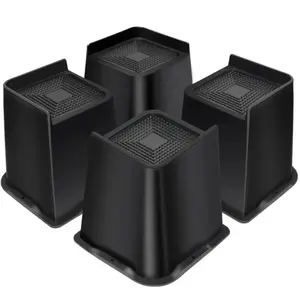 4-Pack Adjustable Furniture Risers | Heavy-Duty Bed & Sofa Lifters for Extra Under-Bed Storage | 4” & 6” Height, Supports Washer, Fridge & More 🛏️📦 #HomeHacks