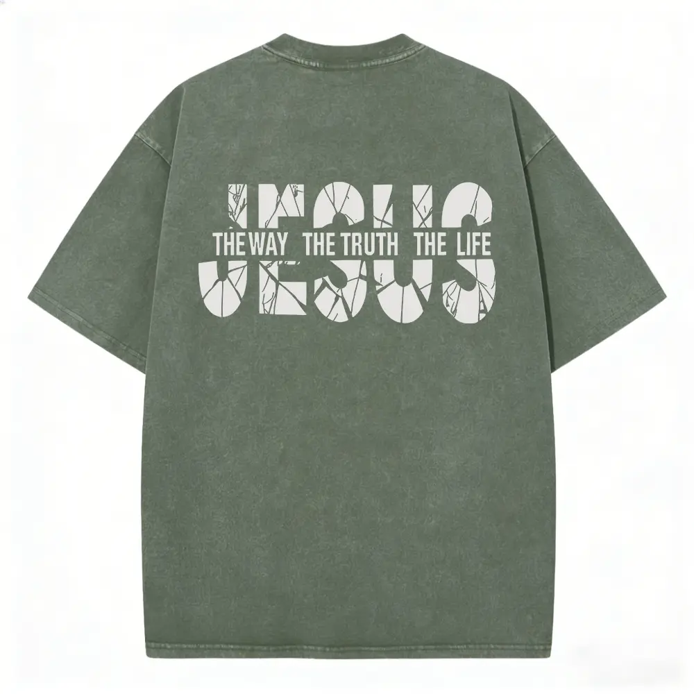 Washed T-shirt-Green