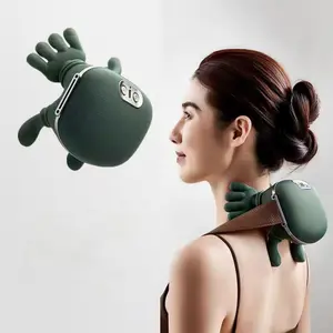 Shoulder Massager Electric Cervical Massager Bionic Hand Heating Wireless Portable 3D Kneading Massage for Neck Shoulders & Hands Unisex Lightweight & Adjustable Speed Settings