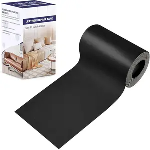 Leather Repair patch tape kit, self adhesive Leather Repair for furniture, couch, sofa, car seats, office chair, vinyl repair kit.3.1inx60in