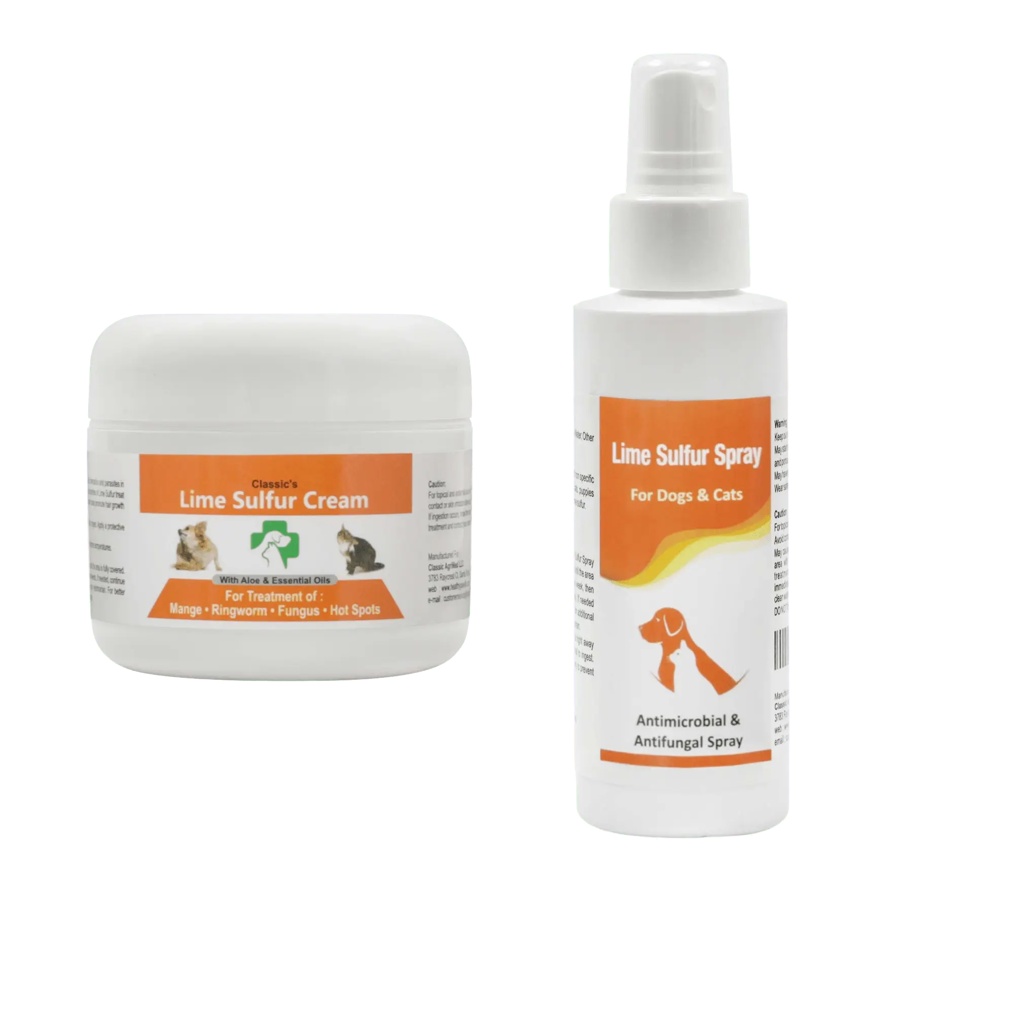 Lime Sulfur Pet Skin Cream and Spray Lime Sulfur Pet Skin Cream and Spray