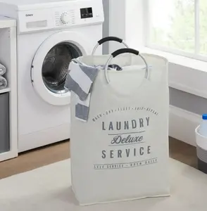 Deluxe Laundry Service Canvas Laundry Tote Hamper