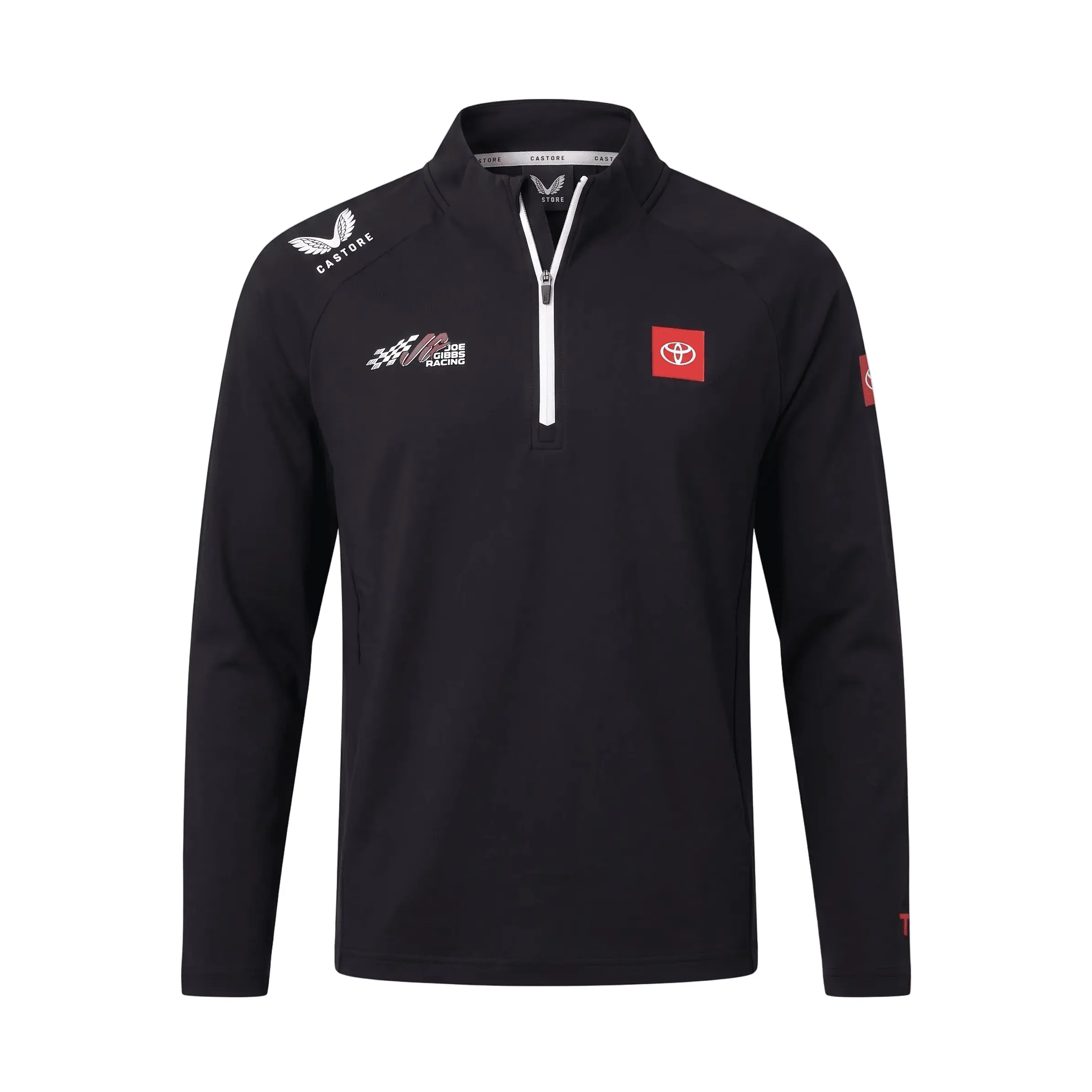 Joe Gibbs Racing Men's Team 1/4 Zip Pullover - Caviar Black