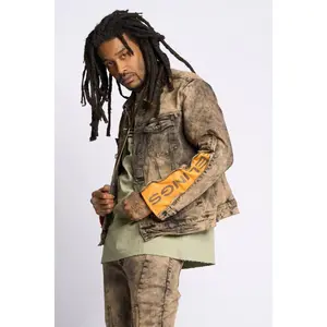 PHEELINGS METAMORPHOSIS DENIM JACKET (BROWN)