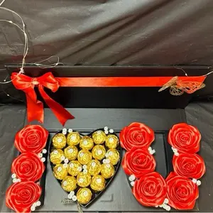 Handmade gift I Love You Eternal Roses Box - Perfect Gift for Valentine’s Day, Birthday, Anniversary & Mother’s Day ,  Forever Bouquet