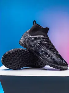 1 Pair Unisex Stylish Bright Soccer Cleats | Perfect Valentine's Gift | Non-slip Durable, Comfy Upper, High-top Stretch Collar | Ideal for Fans, Games & Training