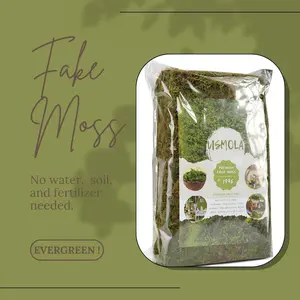 Fake Moss, 200g Green Moss for Potted Plants, Artificial Moss for DIY Crafts Home Decor Table Centerpieces Wedding Decoration (Fresh Green 225gr)