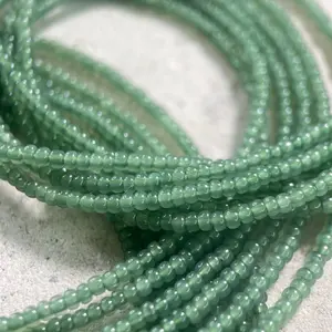 JADE - Tie On Waist Beads - 45 to 60 inches Waistbeads - Sage Green Waistbeads - Spring Waistbeads - Beaded Fashion Body Jewelry