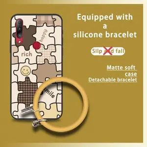 Ring Personality Phone Case For Asus ZenFone Max Shot ZB634KL Cartoon Waterproof Funny Solid Color Bracelet Creative Protective Anti-knock Soft Case Dirt-resistant Youth Cute