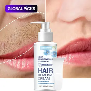 100g Strong Hair Removal Cream, Natural Ingredients, Chamomile Infused, Pain-Free Gentle Formula with No Irritation, Quick Hair Removal for Lips, Armpits, Legs #GLOBAL PICKS