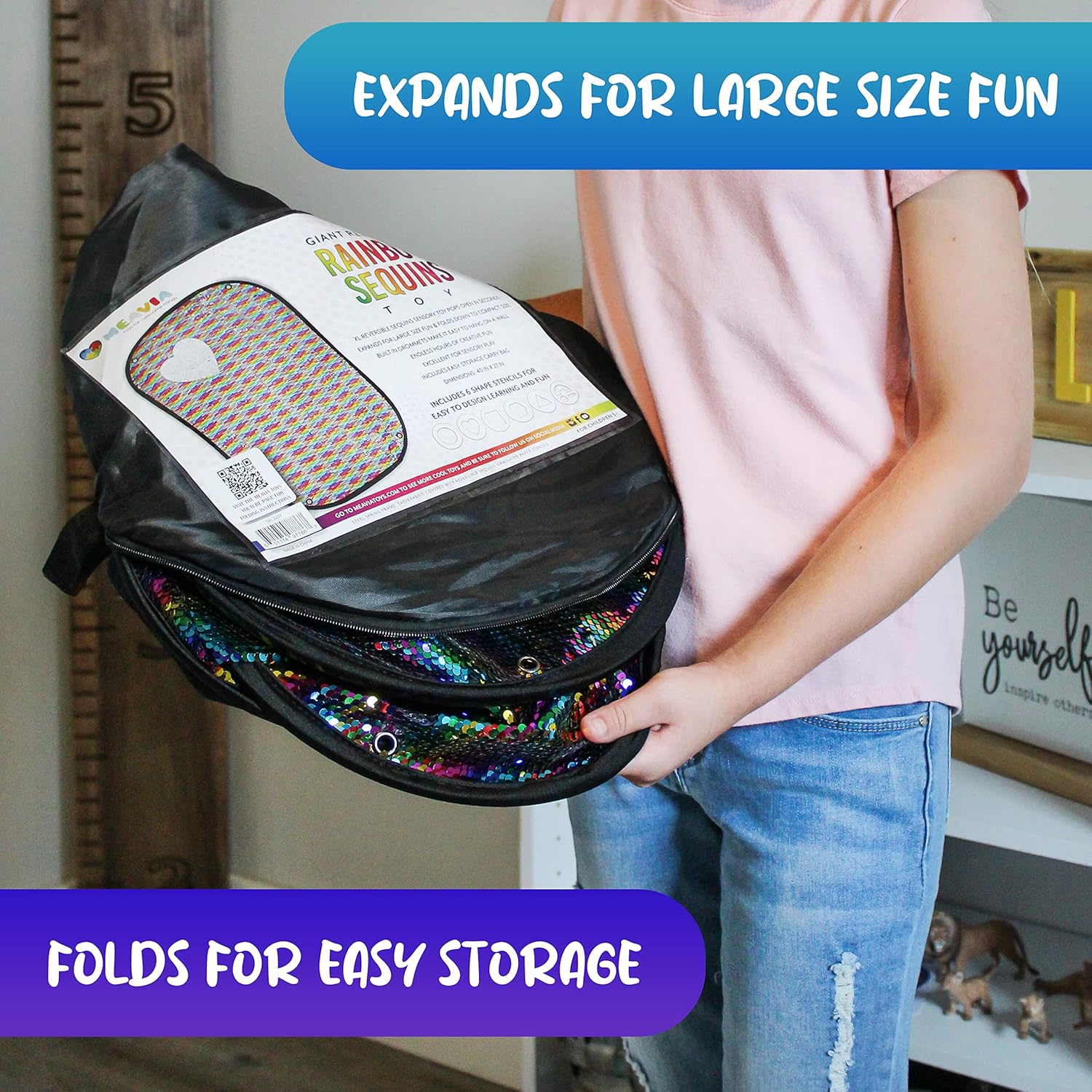 Sequins Wall Square | DIY design baffle | Sensory Wall Sequin Flip Fabric for Kids | Sequin Fabric Sensory Wall | Reversible Sequin Fabric | Sequin Wall Panel | Sequin Fabric | Suitable for living room wall art