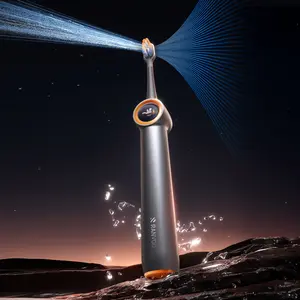RANVOO AirJet X3 [Flossing & Sonic Brushing 2-in-1] Deep Interdental Cleaning for Braces & Whiter Teeth Electric Toothbrush for Adults, 100% Plaque Removal, 60-Day Battery, Soft & Gum Care, for Sensitive Teeth