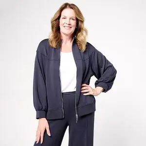 MarlaWynne WynneLayers Cloud Knit Mock Neck Jacket
