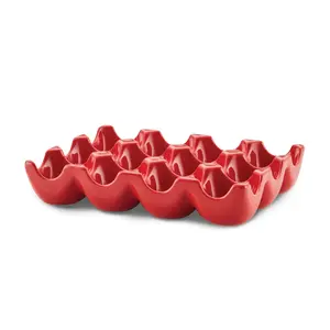 12-Cup Ceramic Egg Tray