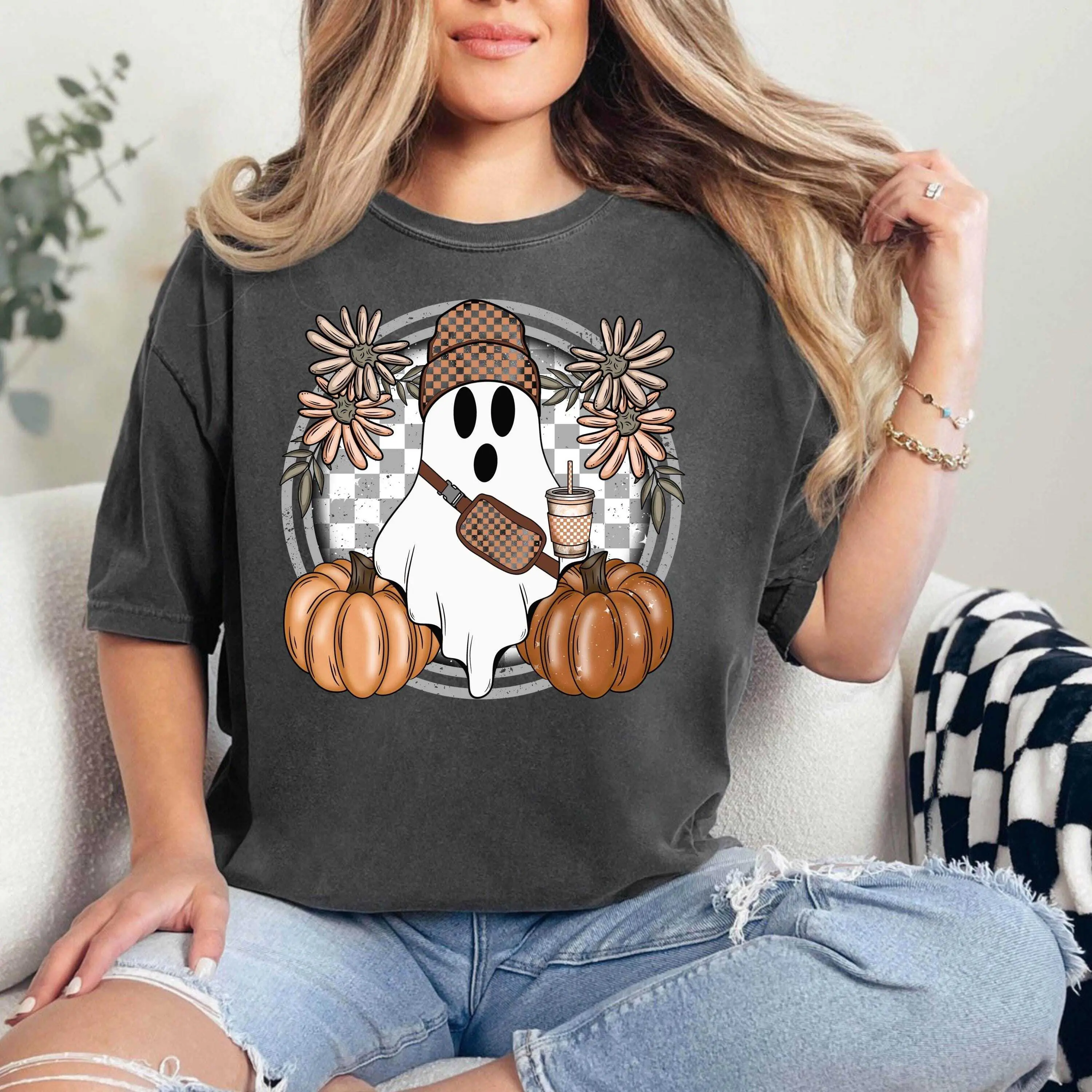 Boo-Jee Ghost Shirts, Spooky Halloween Ghost Shirts, Retro Ghost Shirts, Halloween Tumbler Shirt,Spooky Season Ghost Tee,Spooky Vibes Shirt Cotton Sweater And Best Hoodie