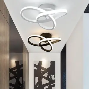 Modern Nordic LED Ceiling Light Fixture, Dimmable Lighting, Minimalist Design for Hallway & Entryway, Durable Lighting Solution for Home Decor