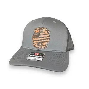 Dirty hands clean money blue collar hat