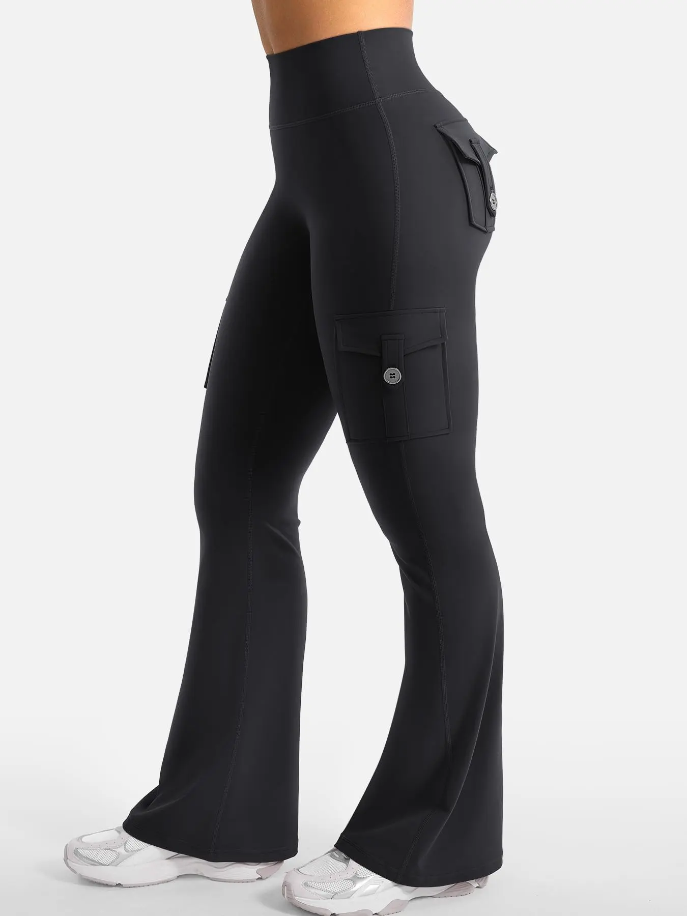 Women's Outdoor Fitness Butt-Lifting High-Waisted Workwear Pants for Running Yoga Flared Leggings for Outdoor Casual Wear Dance-Inspired Tummy-Control Shaping Pants Invisible Stretch High-Waisted Gym Yoga Pants