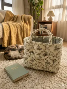 Versatile Car Storage Basket – Durable & Space-Saving Organizer for Car, Home, and On-the-Go | Perfect Valentine's Day Gifts & Basket | Use as Picnic Bag, Mom Bag, Toybox, or for Clothes & Books | Collapsible Handle Reusable Grocery Shopping Bags