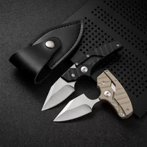 High hardness folding knife, multifunctional outdoor folding knife, camping fruit knife, portable and portable self-defense knife, EDC hunting knife Survival Tools