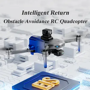Foldable 4K Camera GPS Drone for Beginners, Obstacle Avoidance RC Quadcopter, Intelligent Return, Brushless Motor, Optical Flow Hovering, Altitude Hold, Follow Me, Headless Mode, Wifi Connection, 2 Rechargeable 7.4V 3800mAh Battery, Lightweight Under 249g