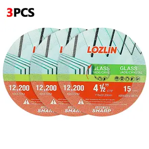 LOZLIN 3PCS/6PCS 4.5 "Diamond Cutting Wheel - Ultra Thin Saw Blade Glass/Tile/Marble/Stone, Angle Grinder Cutting Disc