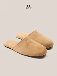 Women's Fashionable Vintage Chunky Clogs for Women Suede Leather Slip On  Backless Loafers Multiple Colors Cozy Daily Shoes mules Footwear Girl Decor Fasciitis Casual