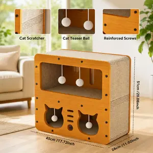 Your Cat Is Bored & Lonely? This Multi-Level House Keeps Them Busy