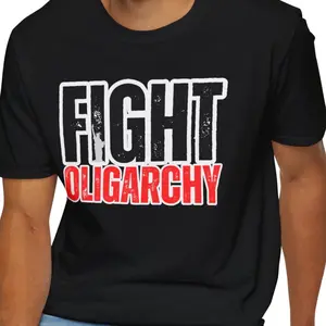 Fight Oligarchy Unisex Softstyle T-Shirt - Protest Tee, Activist Shirt, Gift for Change Makers, Casual Wear, Social Justice Apparel
