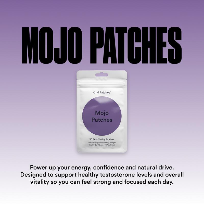 Kind Patches Mojo Patches: 30 Peek Vitality Patches, Support Natural/Daily Vitality, Health Confidence, Vegan, 1 Month Supply