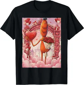 100% Cotton Marcus The Worm Funny Meme Valentine's Day T-Shirt