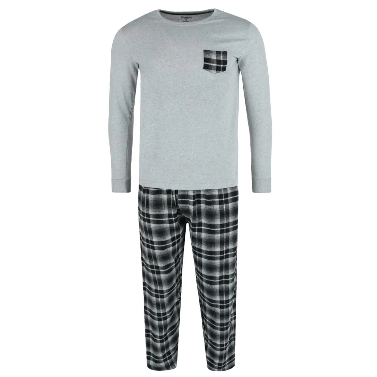 Outdoor Life Men's Long Sleeve and Flannel Pant Pajama Set, Long Leg Pajama Sets