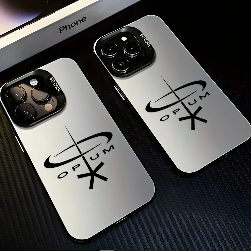 Classic Creative Opium Logo Smartphone Case - Shockproof, Anti-Drop Matte Back Cover for iPhone 16, 16 Plus, 15, 14, 13, 12, 11 Pro Max, X, XR, XS Max, 8, 7 Plus - Cellphone Protection Accessory
