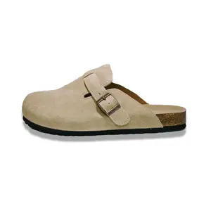 Women' Mens Round Toe Cork Footbed Clogs Suede Shoes Fashion  Slippers for Spring Summer Autumn Winter Shoes Footwear Girl
