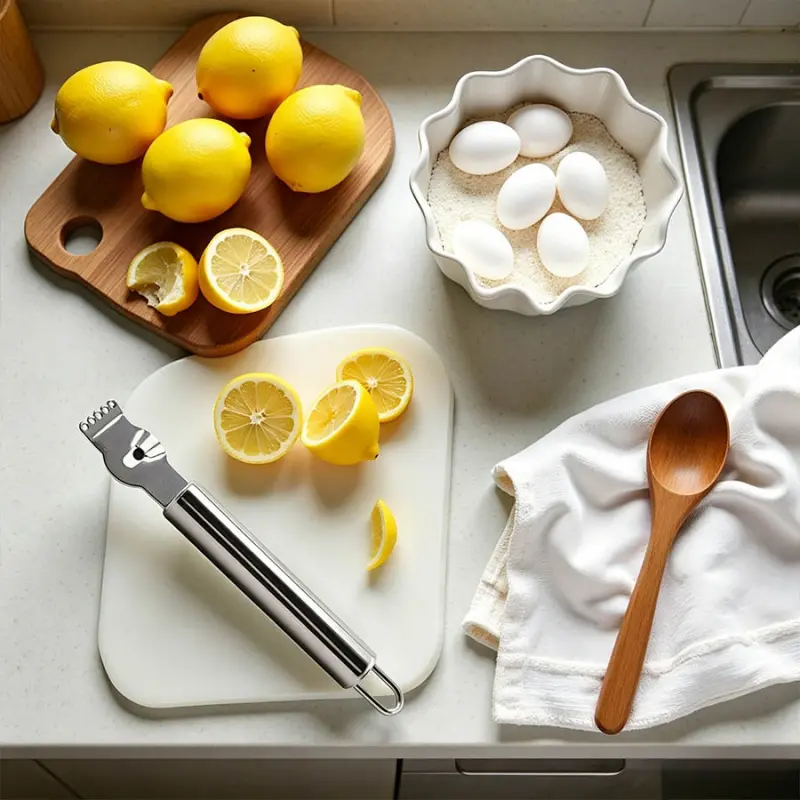 1/2 portable lemon spiral peeler, hanging storage design, safe food grade stainless steel material, wave and sawtooth integrated design, suitable for lemon, lime, orange, family tea drinks, bar cocktails, holiday parties, etc