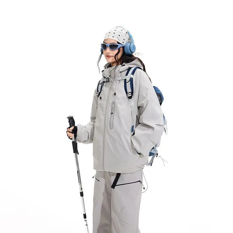 Women's Waterproof Rain Jackets Lightweight Zipper Jacket Outdoor Hiking Hooded Windbreaker Winter Coats with Detachable Fleece Liner Women's Waterproof Rain Jackets Lightweight Zipper Jacket Outdoor Hiking Hooded Windbreaker Winter Coats with Detachable Fleece Liner