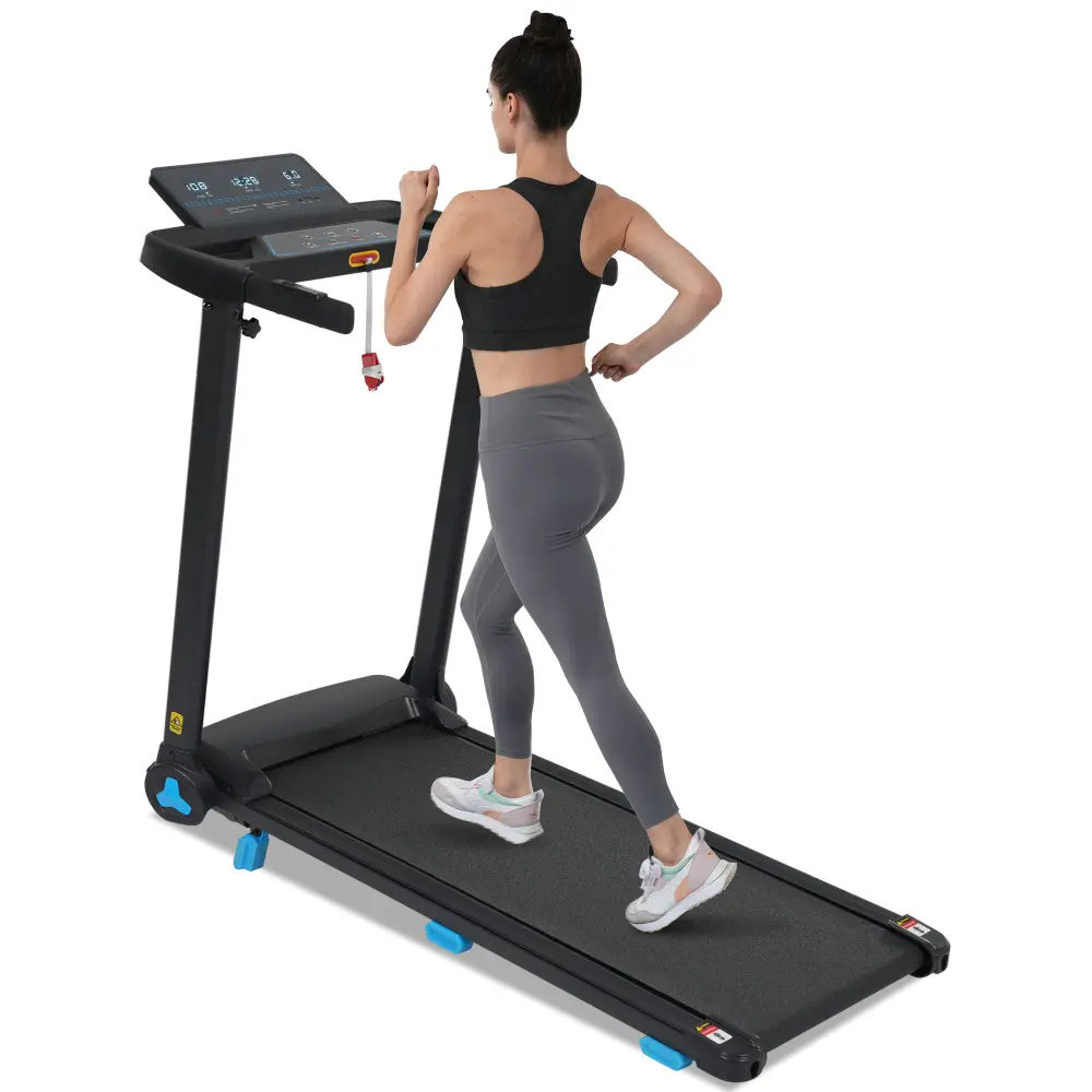 Treadmill with Incline, 3.0HP Quiet Foldable Treadmills for Home, 10.0MPH 300 LBS Weight Capacity Home Exercise Equipment Treadmills with Heart Rate Sensors,Type C &   USB Charge Station ,Bluetooth