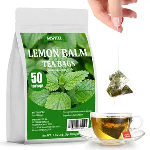 Lemon Balm Tea Bags 1.5g*50bags Pure Lemon Balm Leaves Herbal Tea Pure Natural
