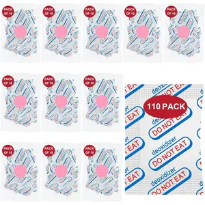 110 Packs 100CC Food Grade Oxygen Absorbers, 10 Packs in Individual Vacuum Bag, with Oxygen Indicator for Food Storage, for Mylar Bags, Mason Jars, Canning