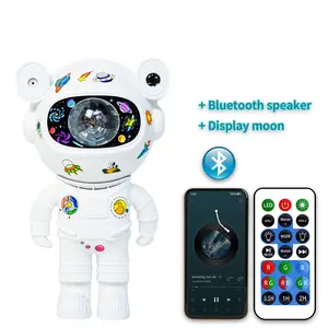 GLOWNEST Astronaut Galaxy Projector - Remote-Controlled, 8-Mode Starry Nebula Ceiling Lamp with RGB Lighting, Space Aesthetic Projection, Audio Function, Bedroom Decor & Boyfriend Birthday Gift