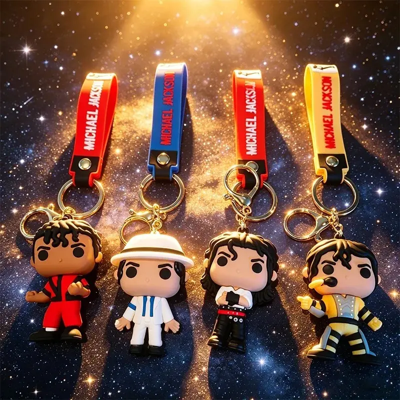 3.PCS  New  Keychain Music Idol Doll Machine Key Chain Toy Gift  Funny and comical toys