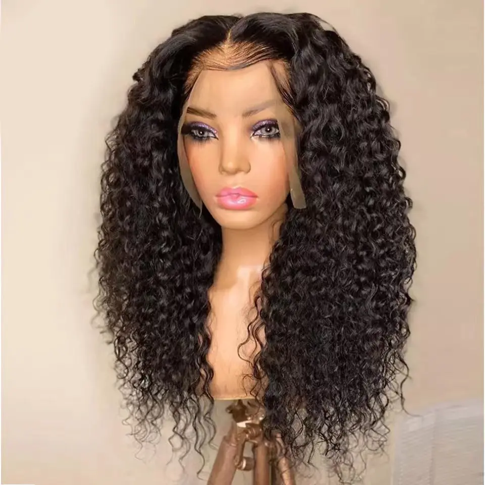 long curly hair