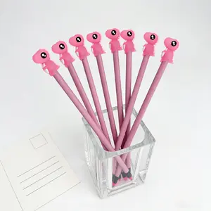 15/25pcs Creative and Lovely Pink Dinosaur - themed Wooden Pencils for Campus Design, Creative Gifts in Dinosaur Series for Back - to - School Season, Colors Random