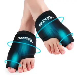 Tolaccea Reusable Big Toe Gel Ice Pack for Feet - Flexible Cold Pack for Bunion Relief Swelling Sprains Bruises Post-surgery Recovery - Medical Accessories Healthcare Support Therapy