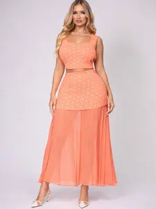 Poka Dot 2 Piece Set Top and Skirt