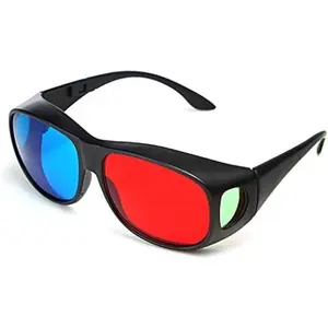 Red-blue 3D Glasses/Cyan Anaglyph Simple style 3D Glasses 3D movie game-Extra Upgrade Style